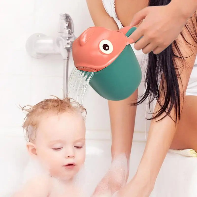 Baby Shower Shampoo Cup Kids Cartoon Bathing Toys Kids Shampoo Rinse Cup Bathroom Accessories for Baby Tub