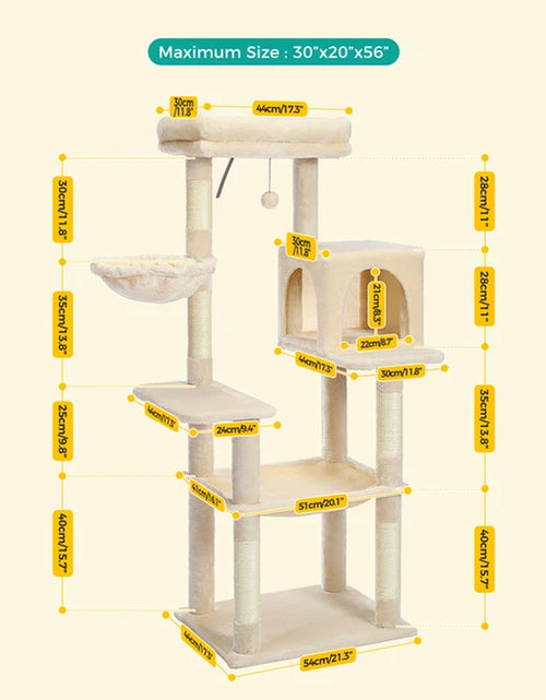 Load image into Gallery viewer, Domestic Delivery Multi-Level Cat Tree Tower Climb Furniture Scratching Post for Indoor House Pet Supplies Kitten Toy Cozy Condo
