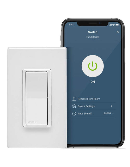 Load image into Gallery viewer, Decora Smart Switch, Wi-Fi 2Nd Gen, Neutral Wire Required, Works with Matter, My , Alexa, Google Assistant, Apple Home/Siri &amp; Wired or Wire-Free 3-Way, D215S-2RW, White
