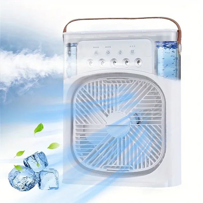 Portable Air Conditioner Fan, Household Small Air Cooler, Humidifier, Hydrocooling Fan, Air Adjustment for Office, 3 Speed