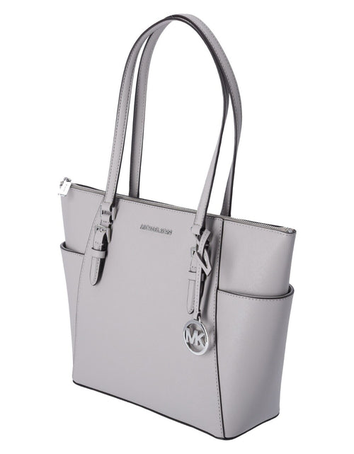 Load image into Gallery viewer, Michael Kors Charlotte Top Zip Tote MK Signature Shoulder Bag
