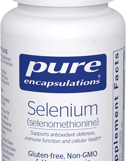 Load image into Gallery viewer, Selenium (Selenomethionine) | Antioxidant Supplement for Immune System, Collagen and Thyroid Support* | 60 Capsules
