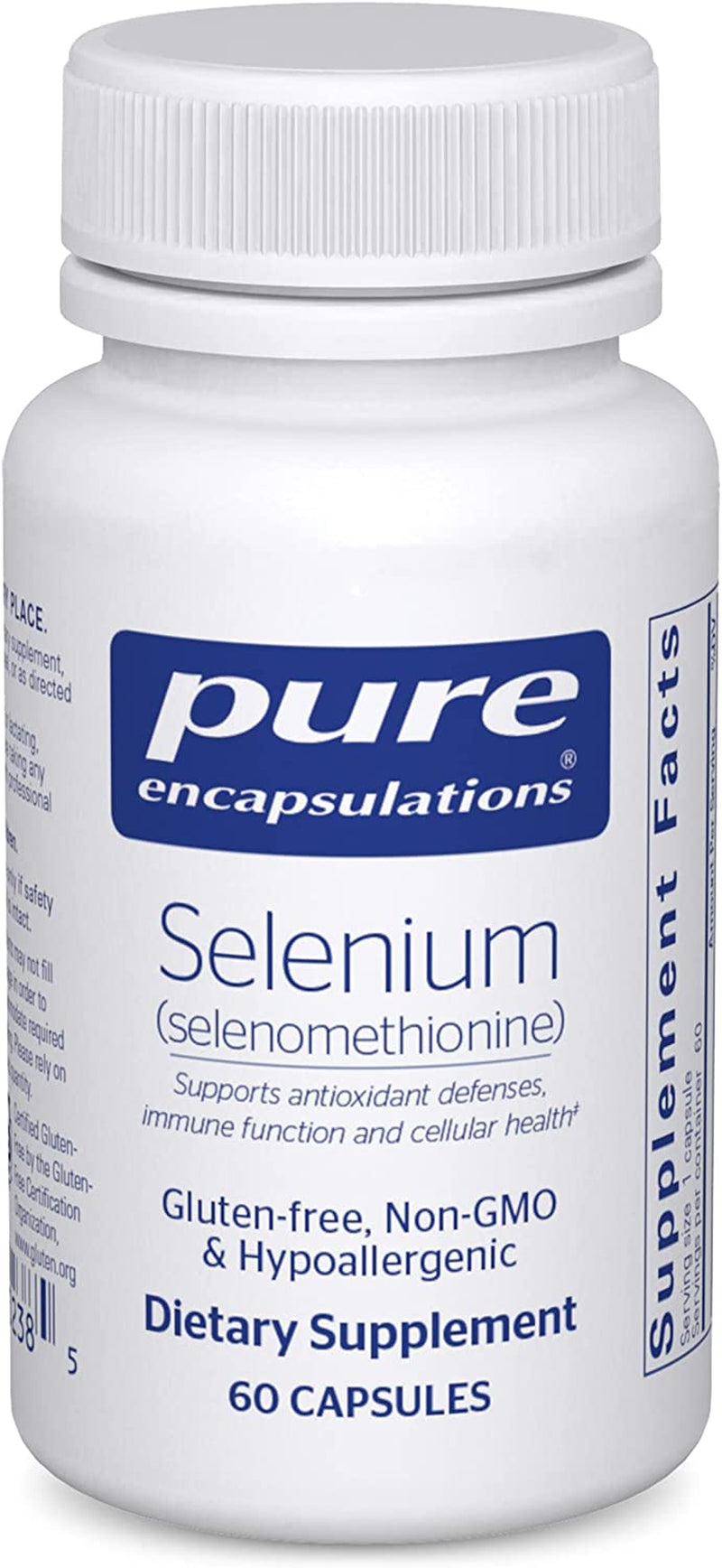 Selenium (Selenomethionine) | Antioxidant Supplement for Immune System, Collagen and Thyroid Support* | 60 Capsules