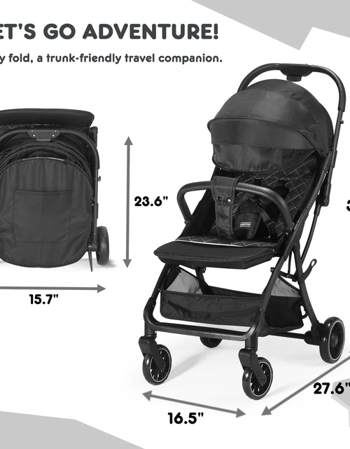 Load image into Gallery viewer, Compact and Lightweight Umbrella Stroller for Baby/Toddler, Foldable, Unisex, Gray
