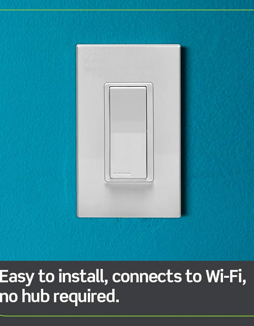 Load image into Gallery viewer, Decora Smart Switch, Wi-Fi 2Nd Gen, Neutral Wire Required, Works with Matter, My , Alexa, Google Assistant, Apple Home/Siri &amp; Wired or Wire-Free 3-Way, D215S-2RW, White
