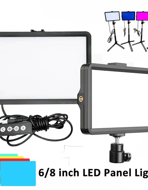 Load image into Gallery viewer, 6/8 Inch Video Led Light Photography Selfie Dimmable Video Fill Light for Photo Studio Live Stream Fill Lamp No Tripod Stand
