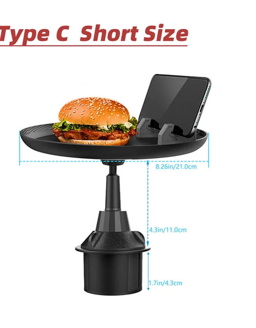 Load image into Gallery viewer, Cup Holder Tray for Car Car Tray Table Passenger Seats 360 Adjustable Stretchable Non-Slip Car Tray for Eating Portable Car
