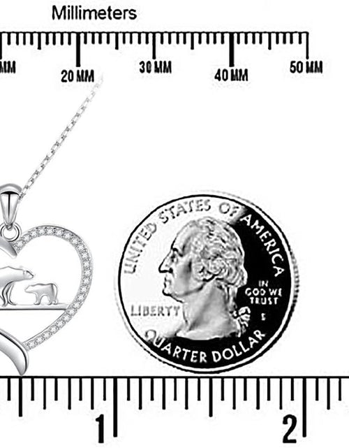 Load image into Gallery viewer, Sterling Silver for Mom Necklace Mothers Day Gift Mama Bear Pendant Necklace or Bracelet for Mum
