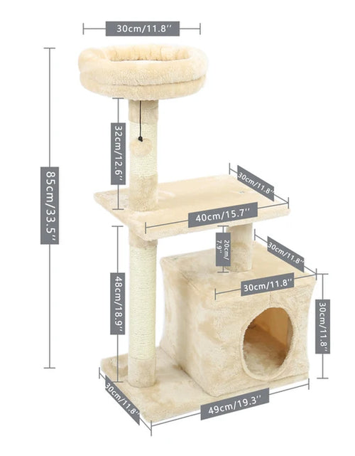 Load image into Gallery viewer, Domestic Delivery Multi-Level Cat Tree Tower Climb Furniture Scratching Post for Indoor House Pet Supplies Kitten Toy Cozy Condo
