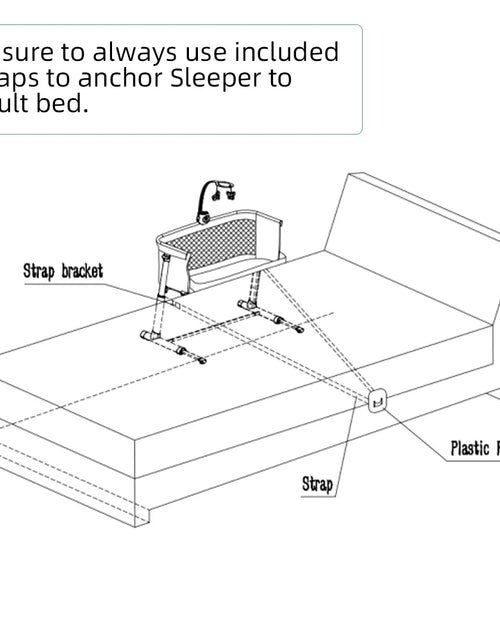 Load image into Gallery viewer, Baby Bassinet, Bedside Sleeper Baby Bed Cribs,Baby Bed to Bed, Newborn Baby Crib,Adjustable Portable Bed for Infant/Baby Boy/Baby Girl
