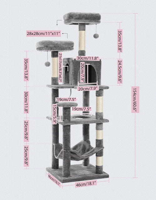 Load image into Gallery viewer, Domestic Delivery Multi-Level Cat Tree Tower Climb Furniture Scratching Post for Indoor House Pet Supplies Kitten Toy Cozy Condo
