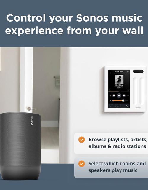 Load image into Gallery viewer, Smart Home Control (2-Switch Panel) — Alexa Built-In &amp; Compatible with Ring, Sonos, Hue, Google Nest, Wemo, Smartthings, Apple Homekit — In-Wall Touchscreen Control for Lights, Music, &amp; More
