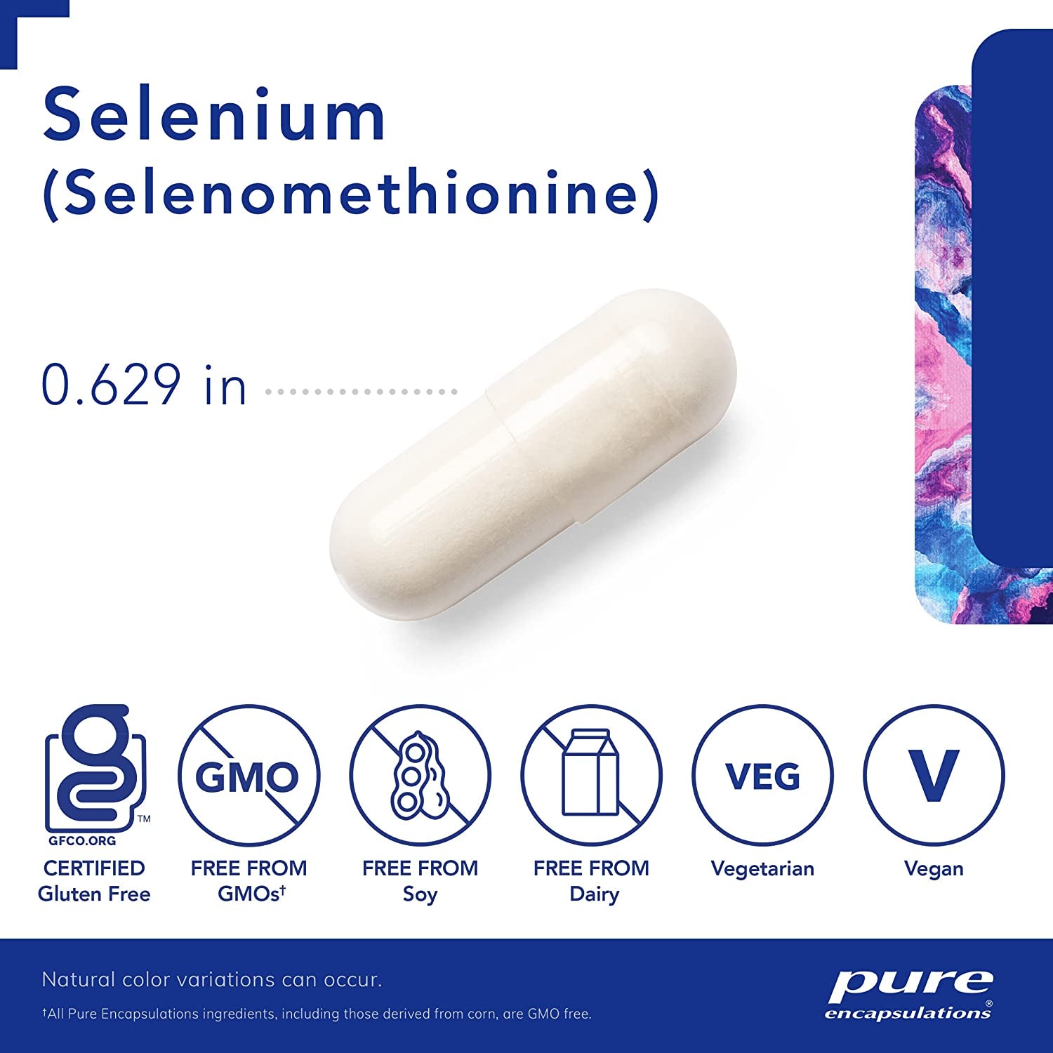 Selenium (Selenomethionine) | Antioxidant Supplement for Immune System, Collagen and Thyroid Support* | 60 Capsules