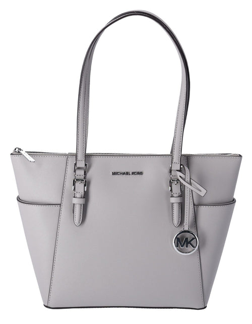 Load image into Gallery viewer, Michael Kors Charlotte Top Zip Tote MK Signature Shoulder Bag
