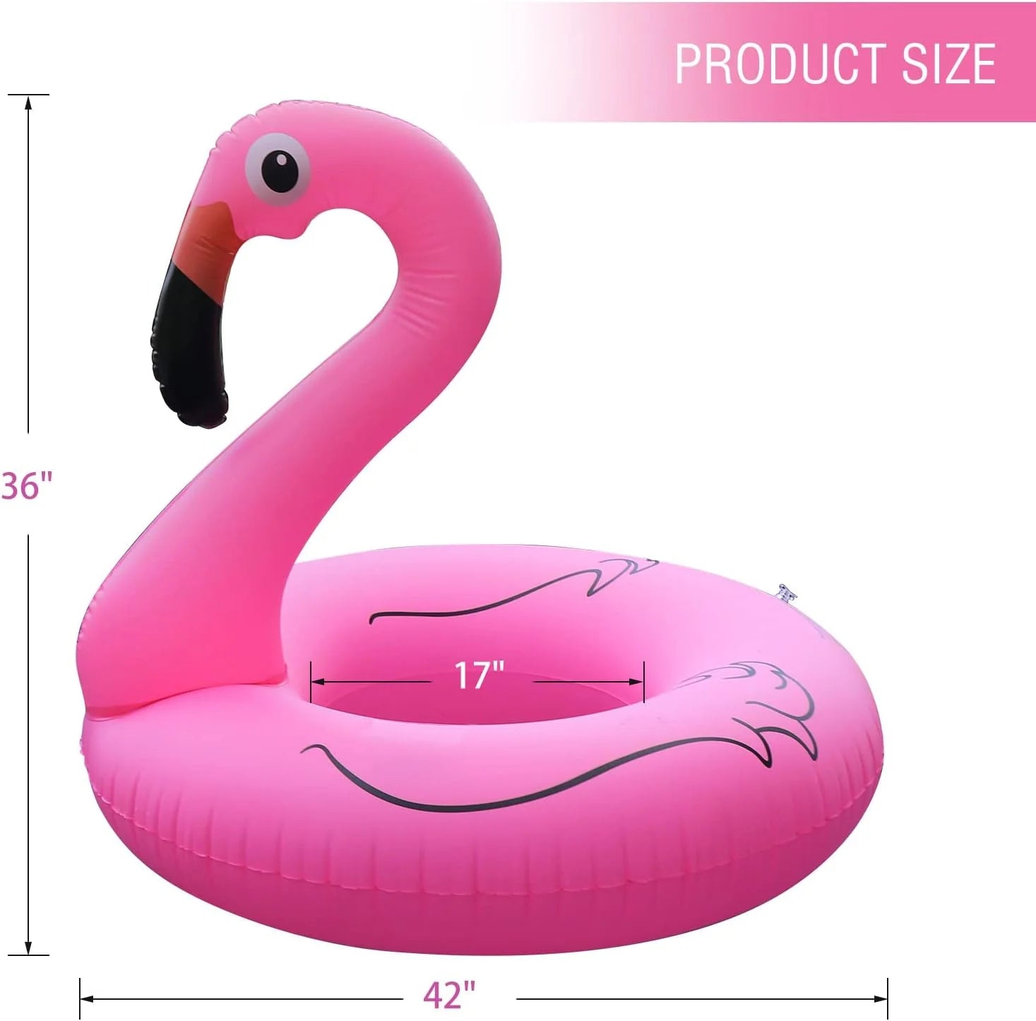 Inflatable Flamingo Pool Float,Flamingo Swimming Pool Tubes with Light,Solar Powered Swimming Pool Rings for Adults Kids