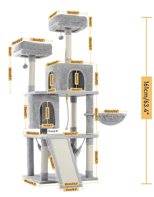 Load image into Gallery viewer, Domestic Delivery Multi-Level Cat Tree Tower Climb Furniture Scratching Post for Indoor House Pet Supplies Kitten Toy Cozy Condo
