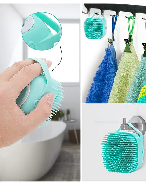 Load image into Gallery viewer, Silicone Dog Cat Shower Brush Pet Shampoo Dispenser Massager Bath Brush Bathroom Puppy Washing Grooming Brush Dog Accessories
