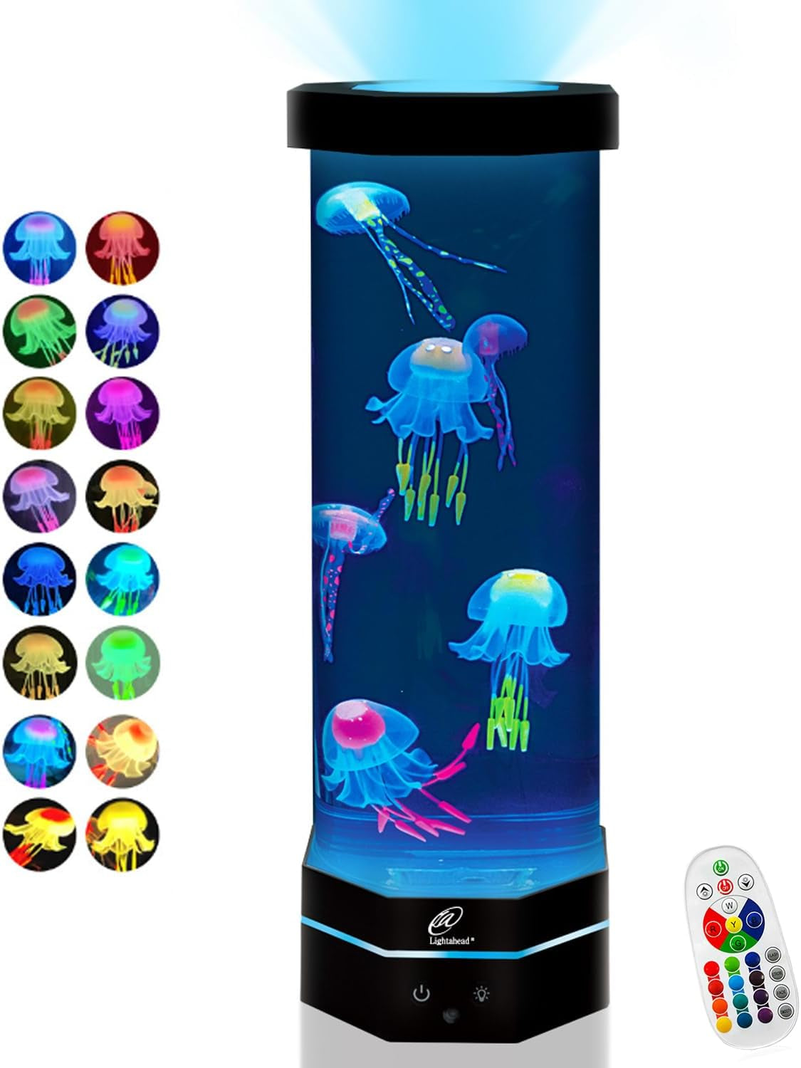 LED Desktop Jellyfish Lava Lamp with Color Changing Light Effects. a Sensory Synthetic Jelly Fish Tank Aquarium Mood Lamp. Excellent Gift